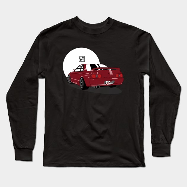 Nissan Skyline R32 GT-R Long Sleeve T-Shirt by Cero